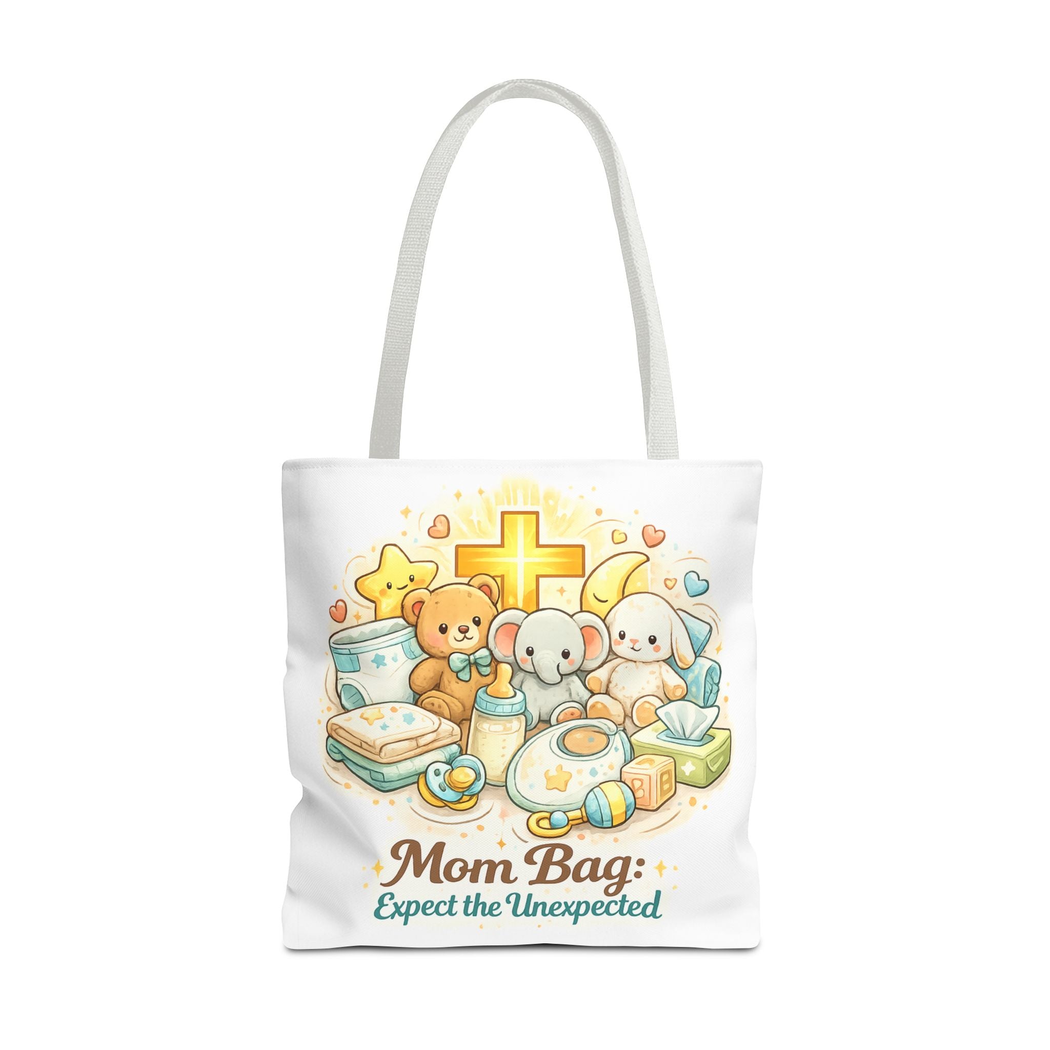 Mom Bag White Tote Bag | All-Over Print Tote