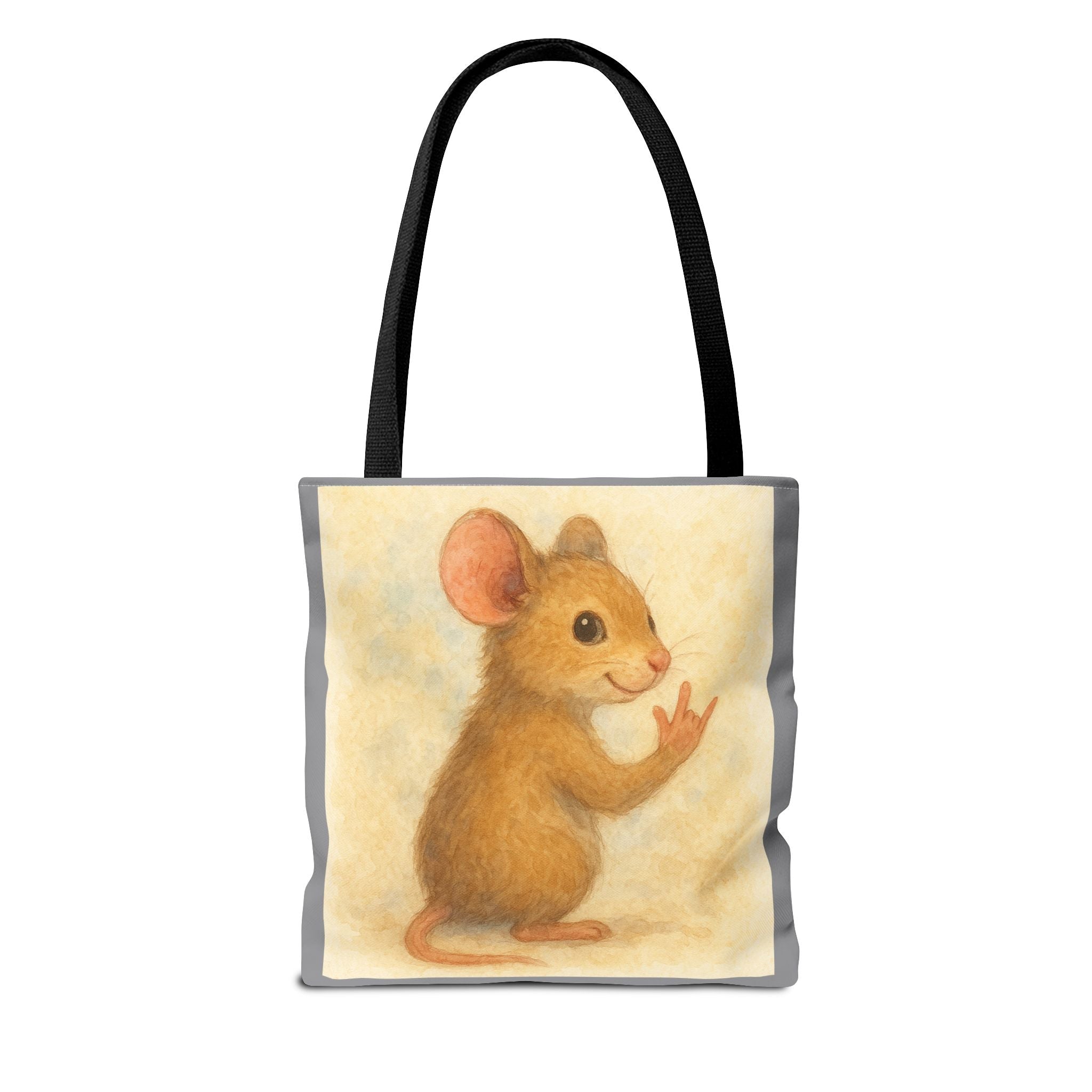 Tote Bag - Mouse 2 I Love You, Cute Animal Print, Carry-All Shoulder Bag, Reusable Shopping Tote, Gift for Animal Lovers