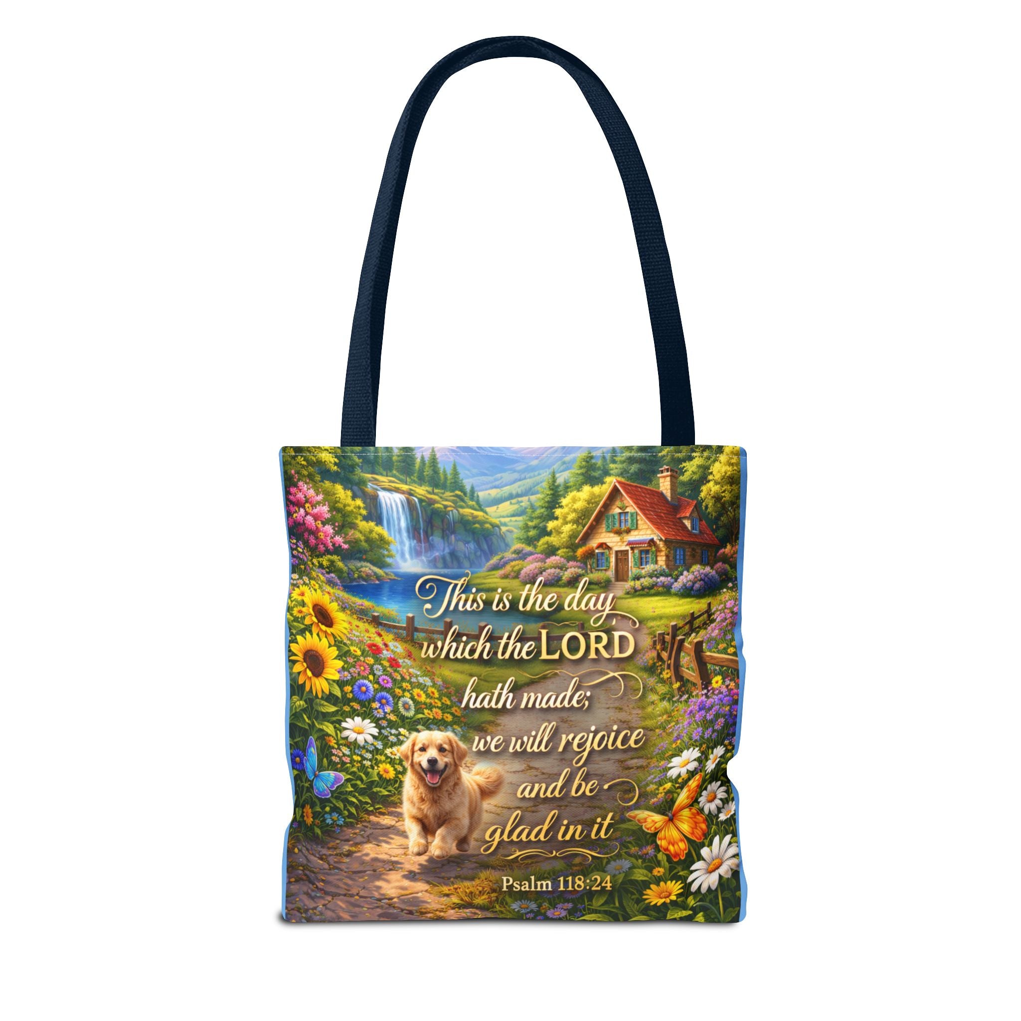 This Is The Day Which The Lord Hath Made | Christian Tote Bag | Scripture Canvas Tote