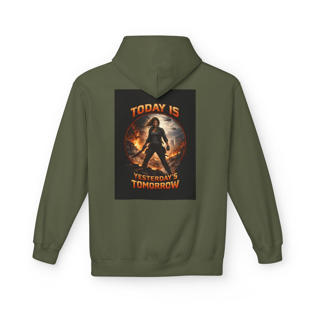 Today Is Yesterday's Tomorrow Hoodie | Retro Quote Sweatshirt