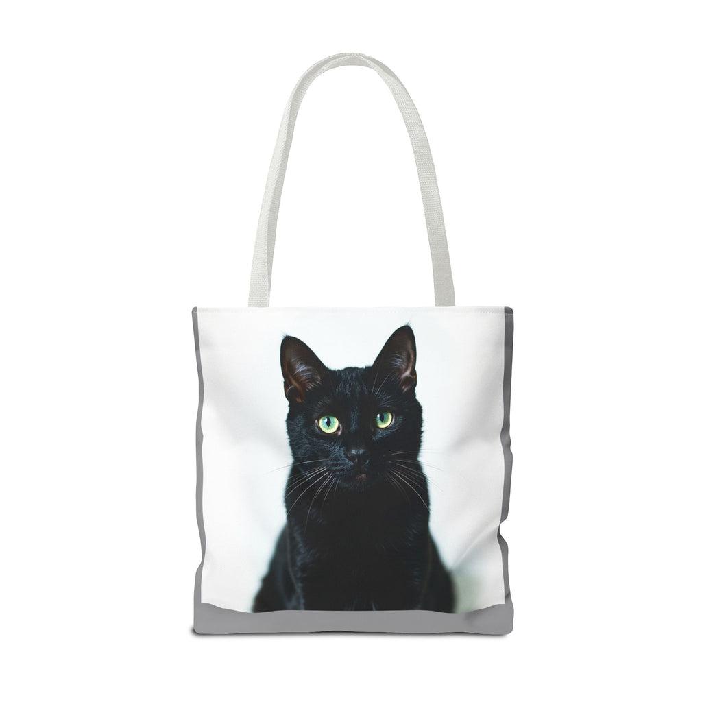 Tote Bag - Black Cat, Carry-All Shoulder Bag, Reusable Shopping Tote, Gift for Animal Lovers
