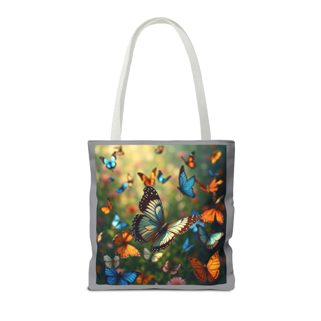 Butterfly Swam 1 Tote Bag - Floral Nature Garden Shopping Bag, Reusable Canvas Handbag, Eco-Friendly Market Tote, Gift for Her, Spring