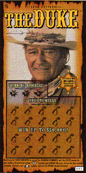 The Duke John Wayne (2 Ticket Set) Sample Void #831