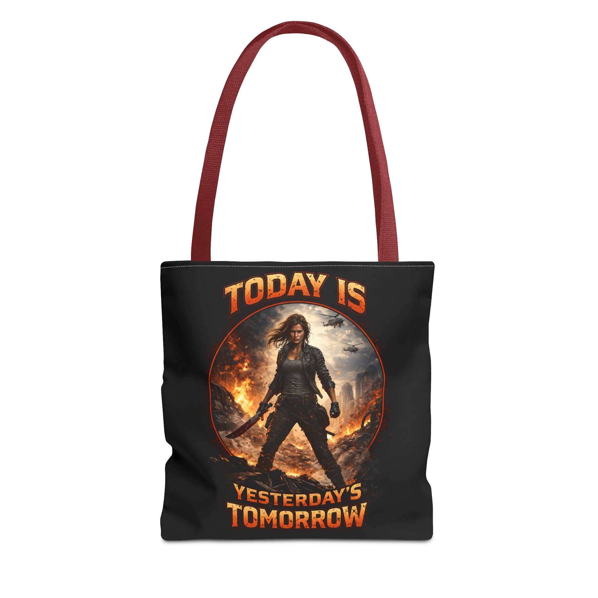Today Is Yesterday's Tomorrow Tote Bag | Inspirational Quote Tote