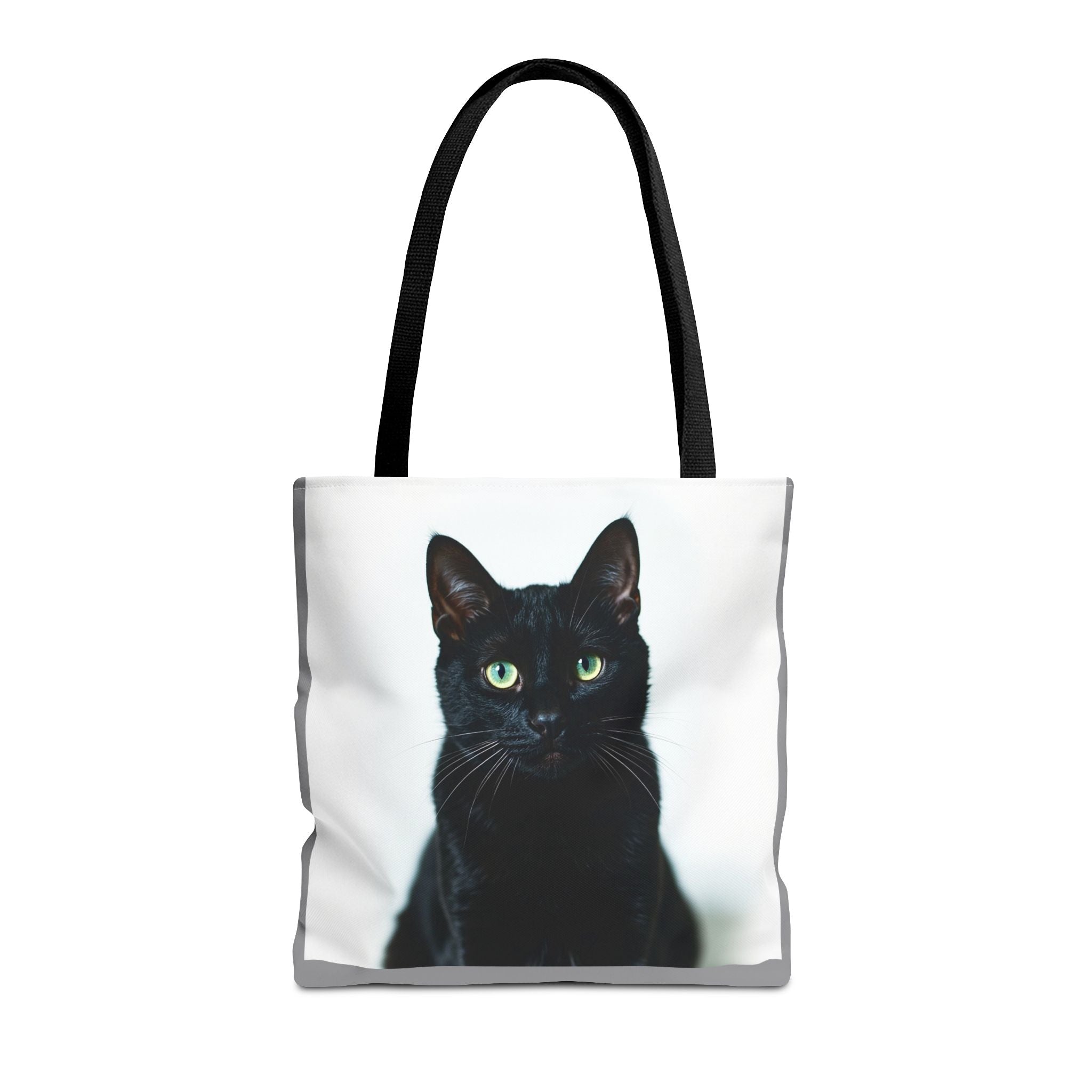Tote Bag - Black Cat, Carry-All Shoulder Bag, Reusable Shopping Tote, Gift for Animal Lovers