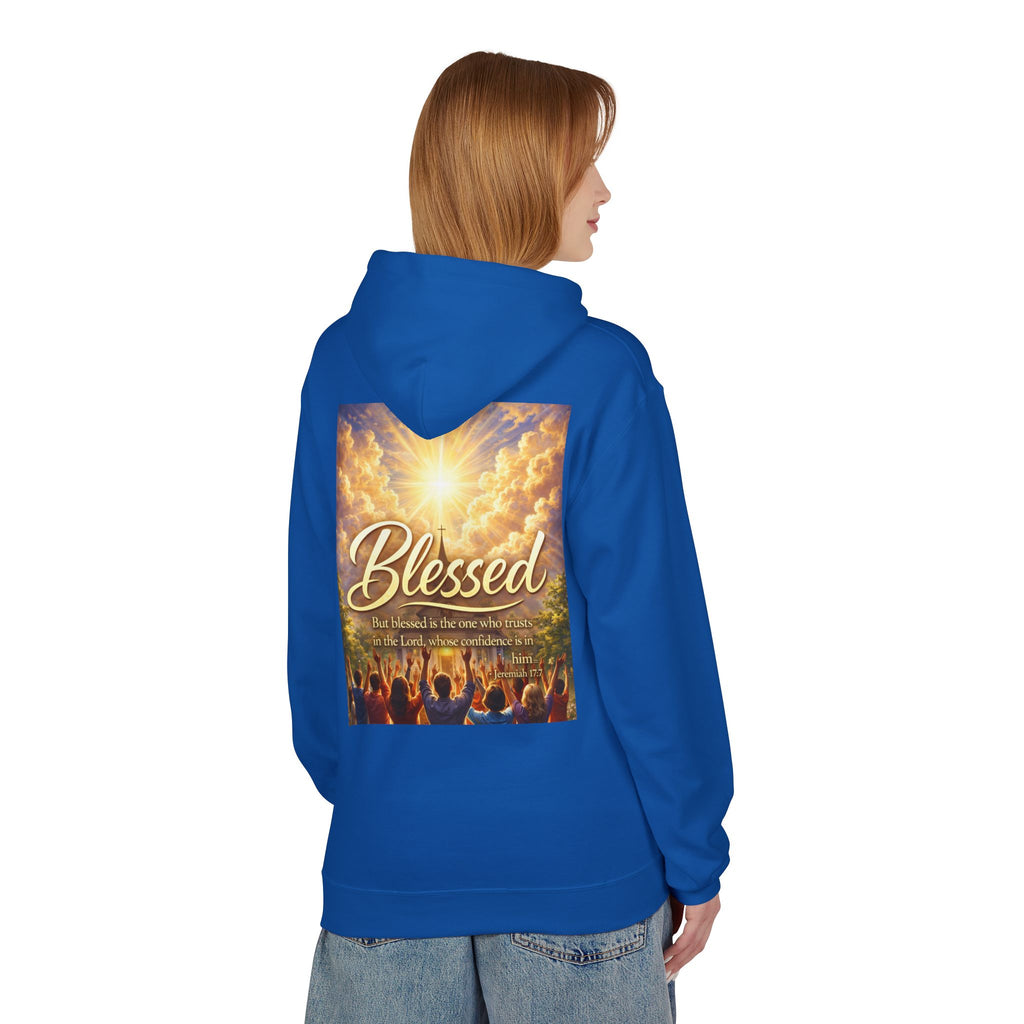 Blessed Worship Scene Hoodie | Christian Faith Sunrise Praise