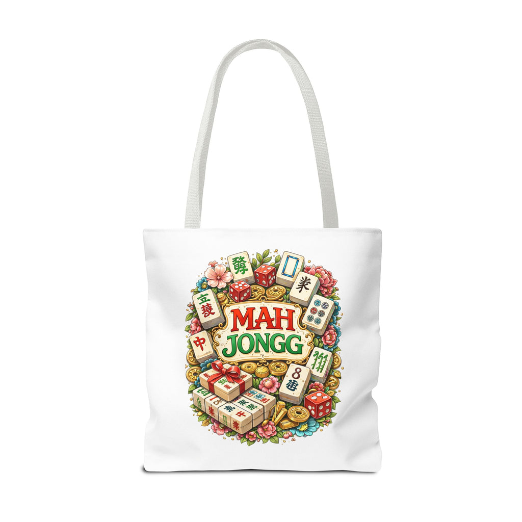 White American Mahjongg Tiles Tote Bag | All-Over Print Tote