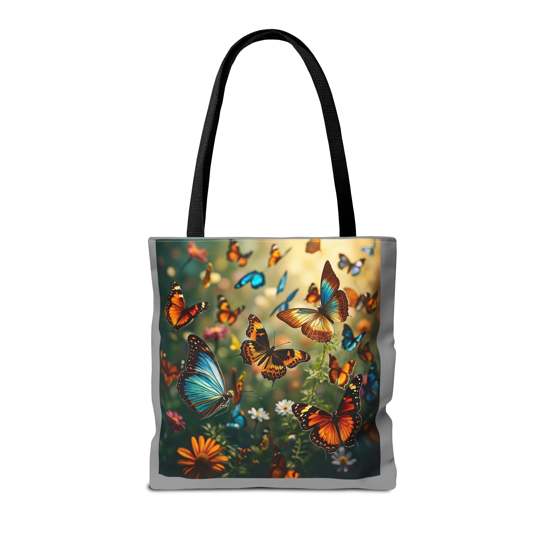 Butterfly Swam 2 Tote Bag - Floral Nature Garden Shopping Bag, Reusable Canvas Handbag, Eco-Friendly Market Tote, Gift for Her, Spring