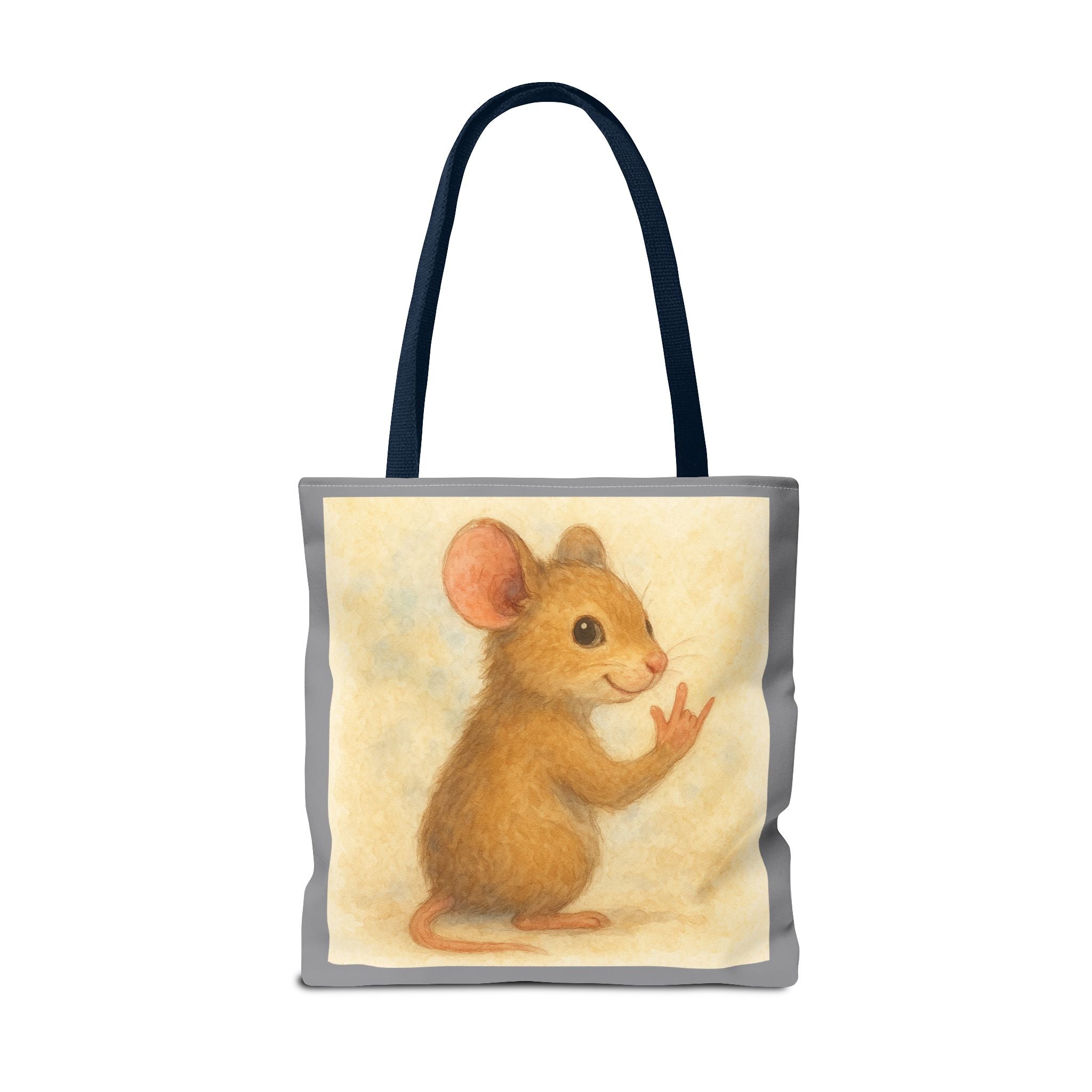 Tote Bag - Mouse 2 I Love You, Cute Animal Print, Carry-All Shoulder Bag, Reusable Shopping Tote, Gift for Animal Lovers