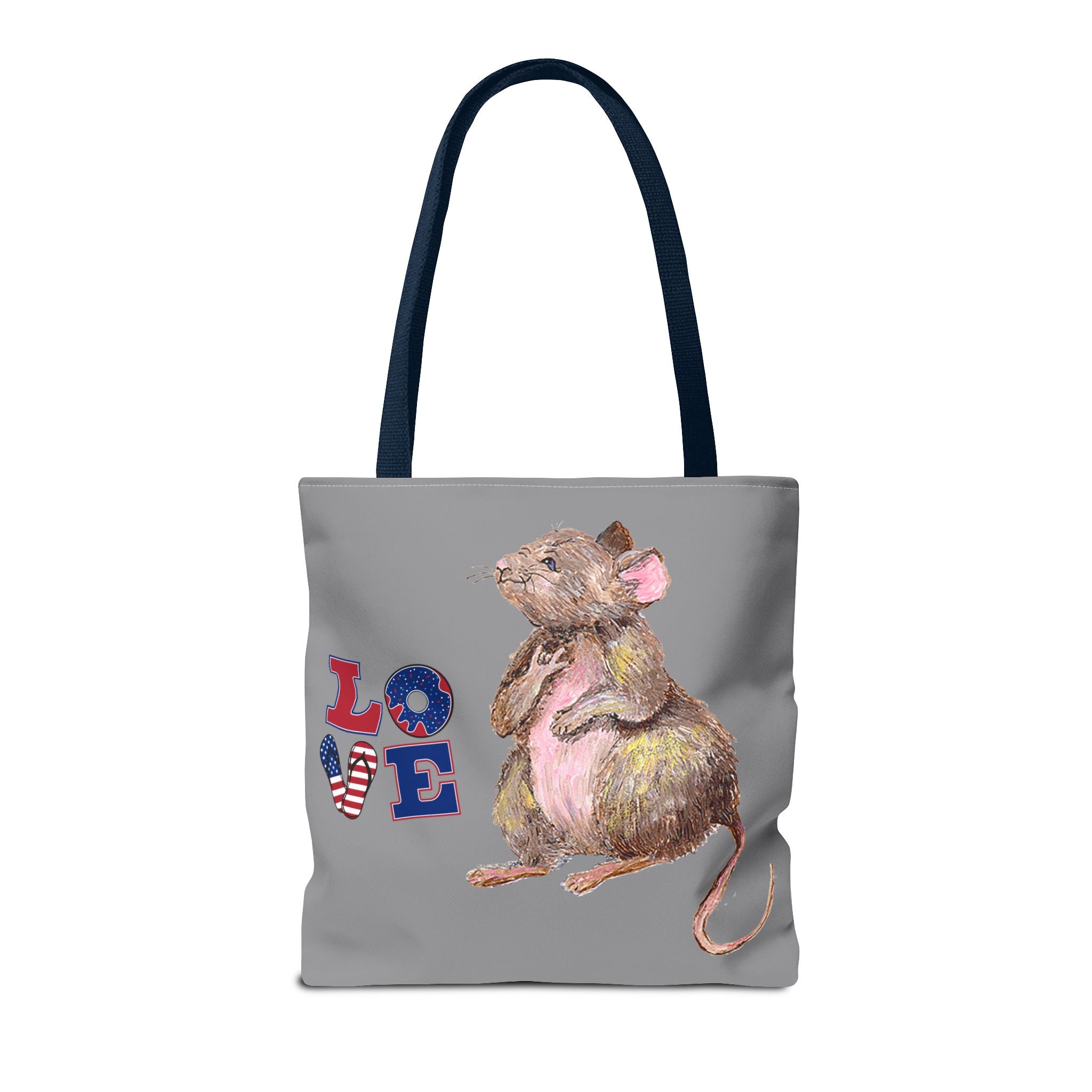 I Love You Mouse Patriotic LOVE Tote Bag | Mouse 1 | All-Over Print