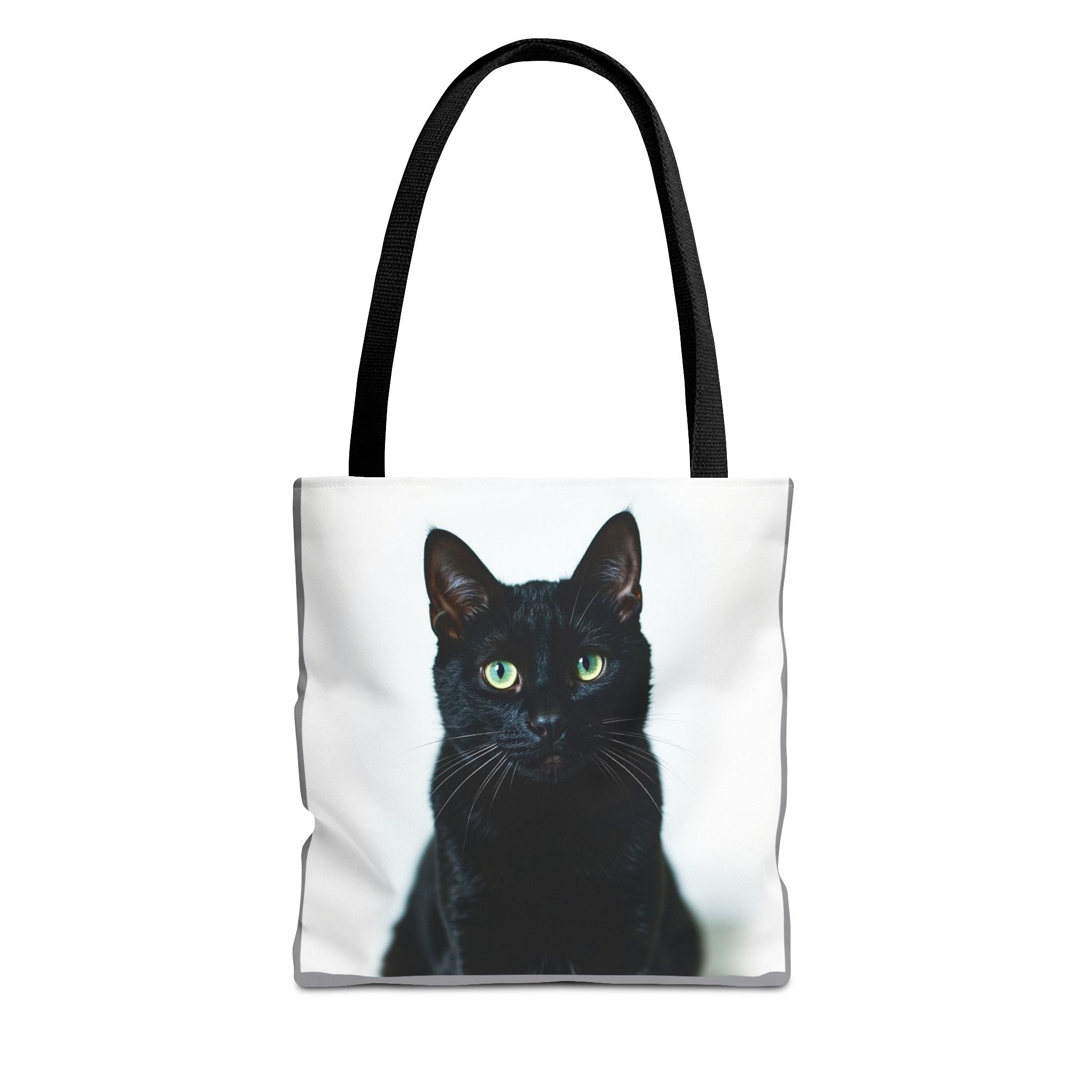 Tote Bag - Black Cat, Carry-All Shoulder Bag, Reusable Shopping Tote, Gift for Animal Lovers