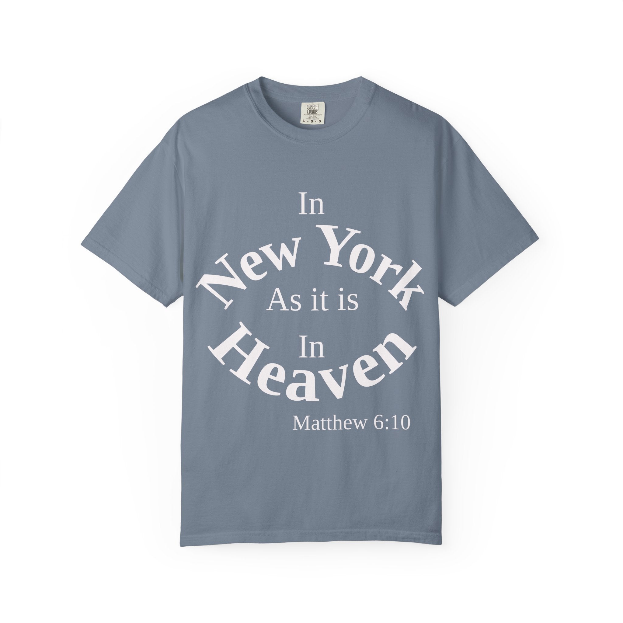 New York Unisex T-Shirt, Matthew 6:10 Faith Apparel, Everyday Inspiration Tee, Hometown Love Christian Clothing