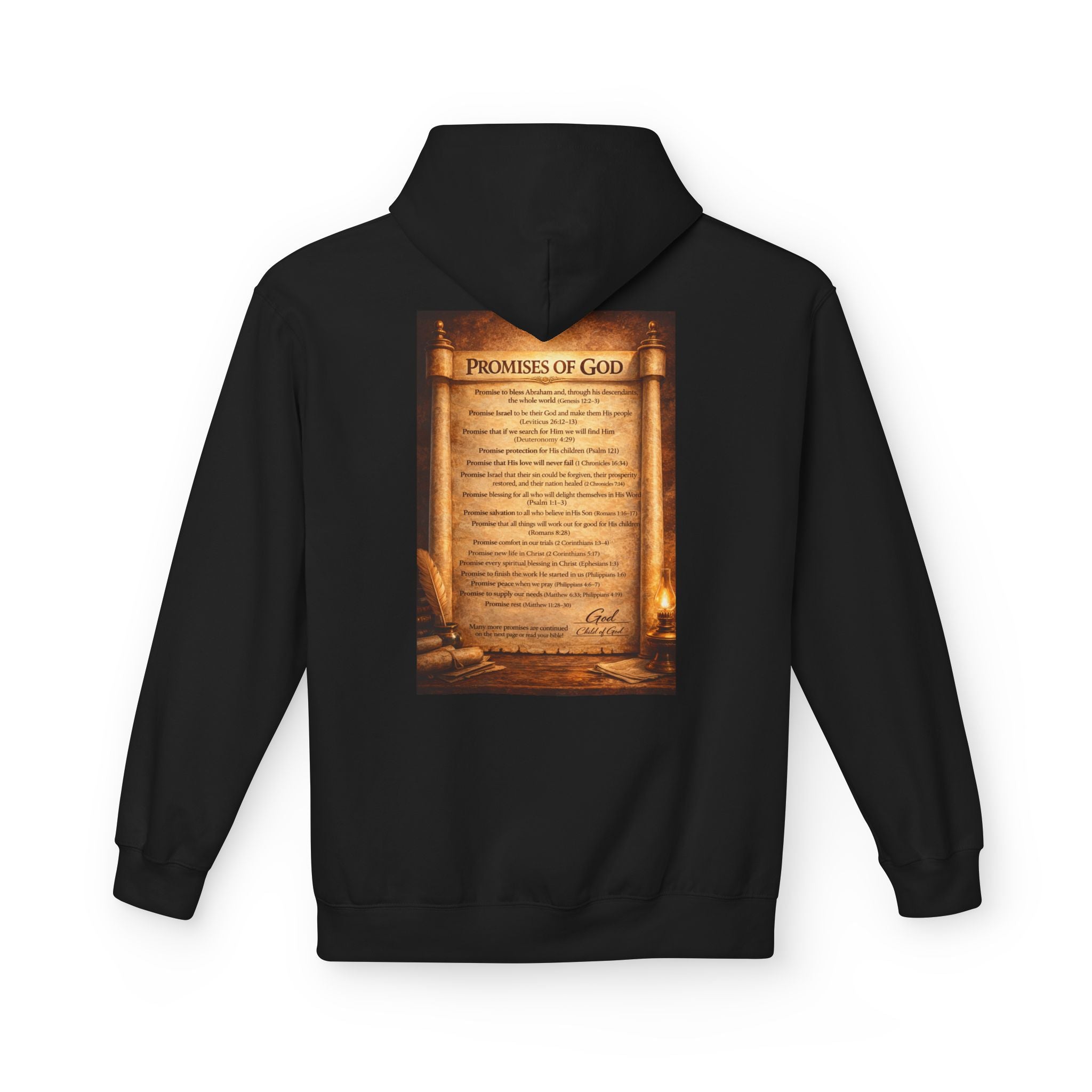 The Promises of God Hoodie | Faith Scripture Christian Pullover