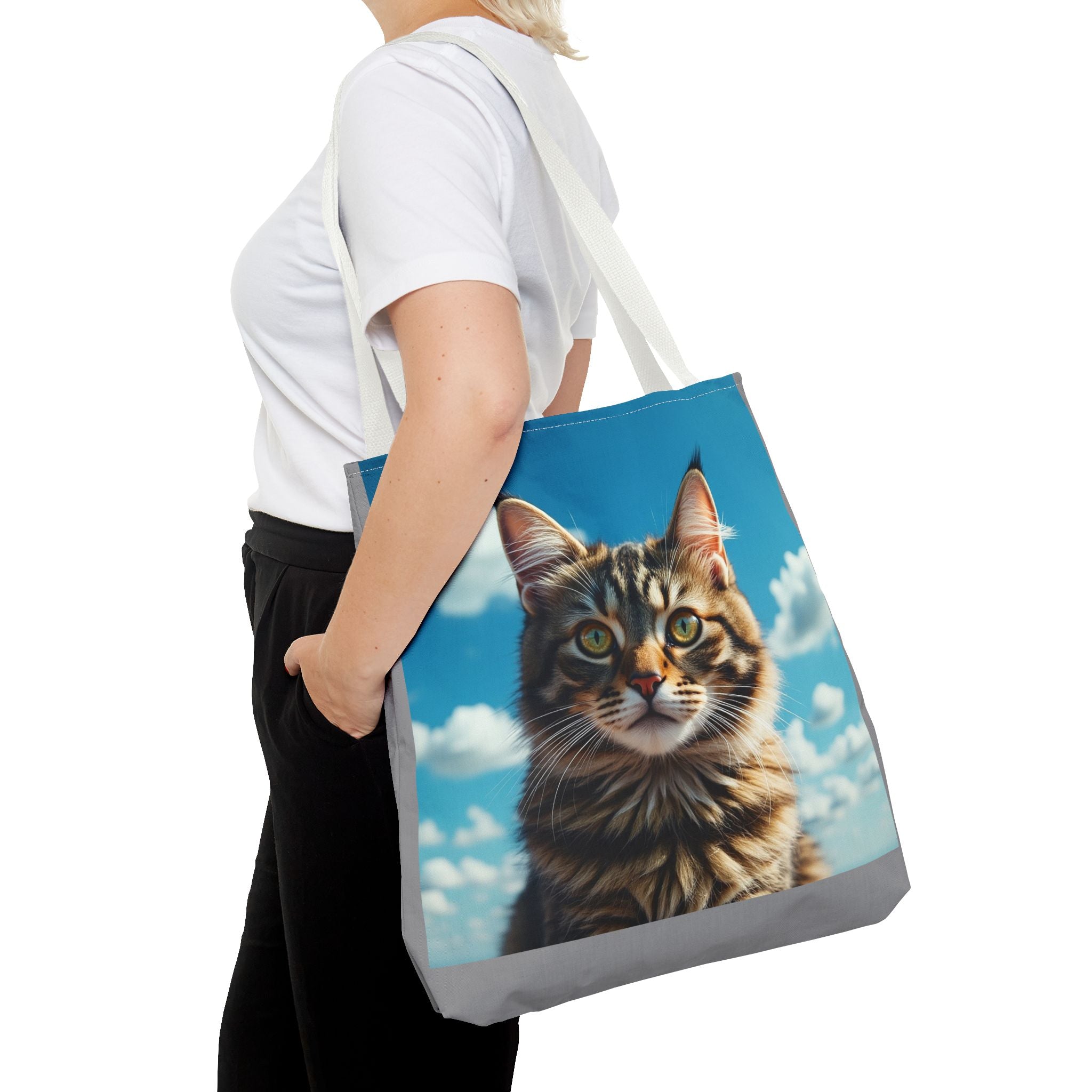 Tote Bag - Beautiful Cat, Carry-All Shoulder Bag, Reusable Shopping Tote, Gift for Animal Lovers