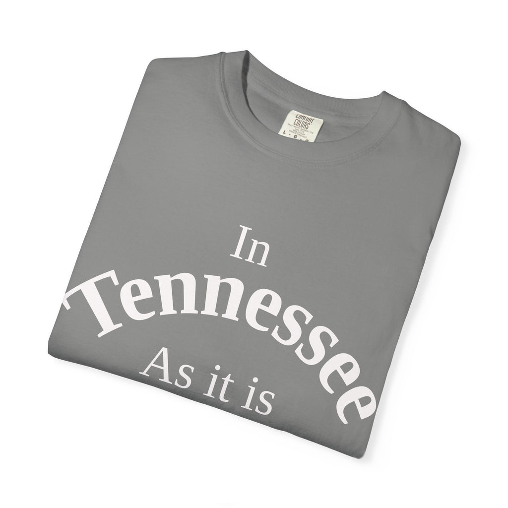 Tennessee Unisex T-Shirt, Matthew 6:10 Faith Apparel, Everyday Inspiration Tee, Home State Love Christian Clothing
