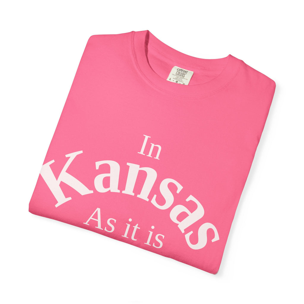 Kansas Unisex T-Shirt, Matthew 6:10 Faith Apparel, Everyday Inspiration Tee, Home State Love Christian Clothing