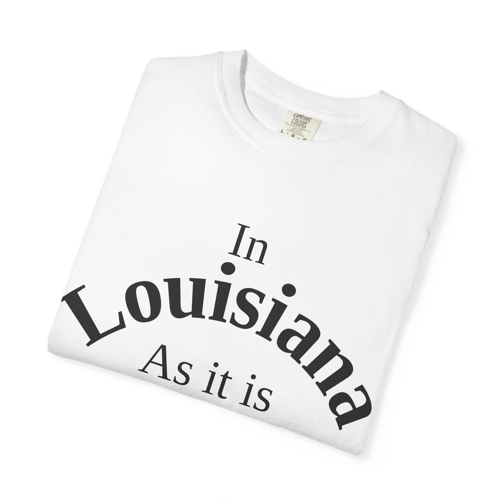 Louisiana Unisex T-Shirt, Matthew 6:10 Faith Apparel, Everyday Inspiration Tee, Home State Love Christian Clothing
