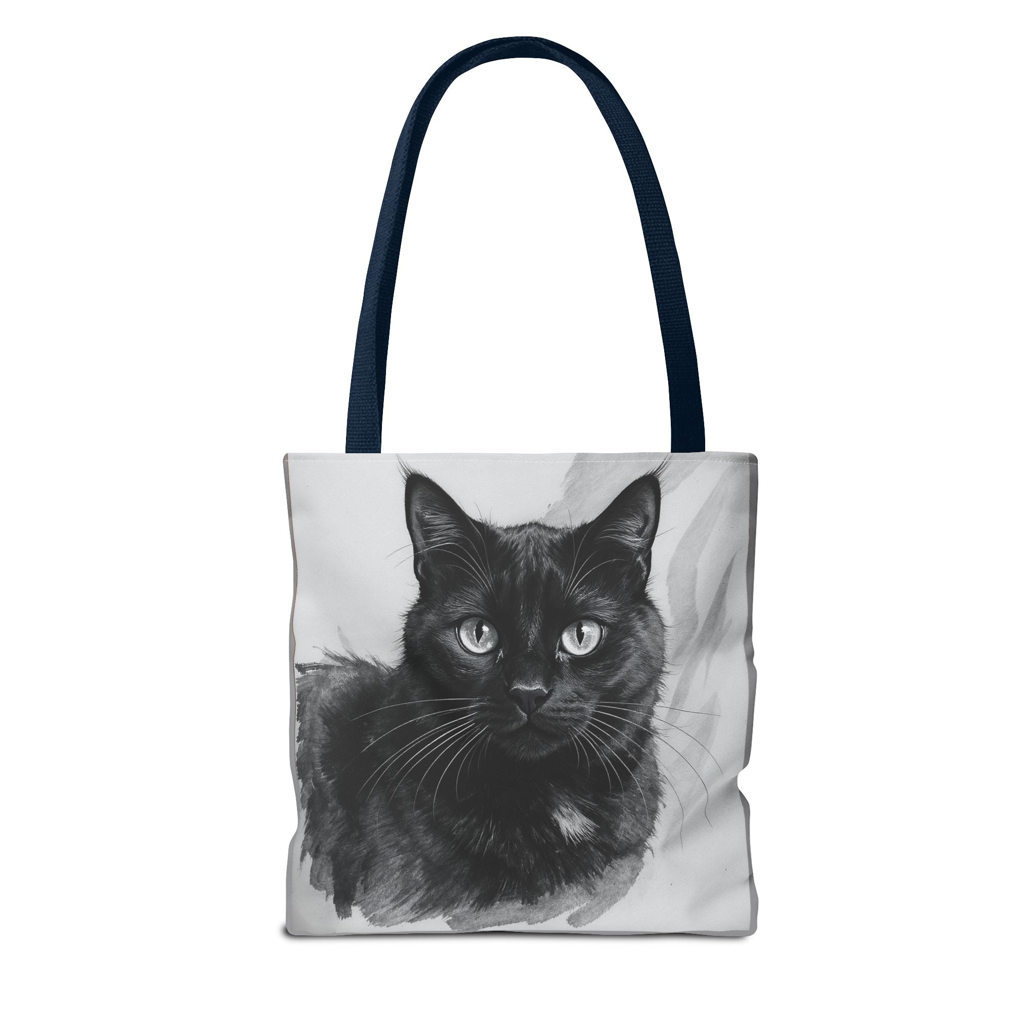 Tote Bag - Charcoal Cat, Carry-All Shoulder Bag, Reusable Shopping Tote, Gift for Animal Lovers