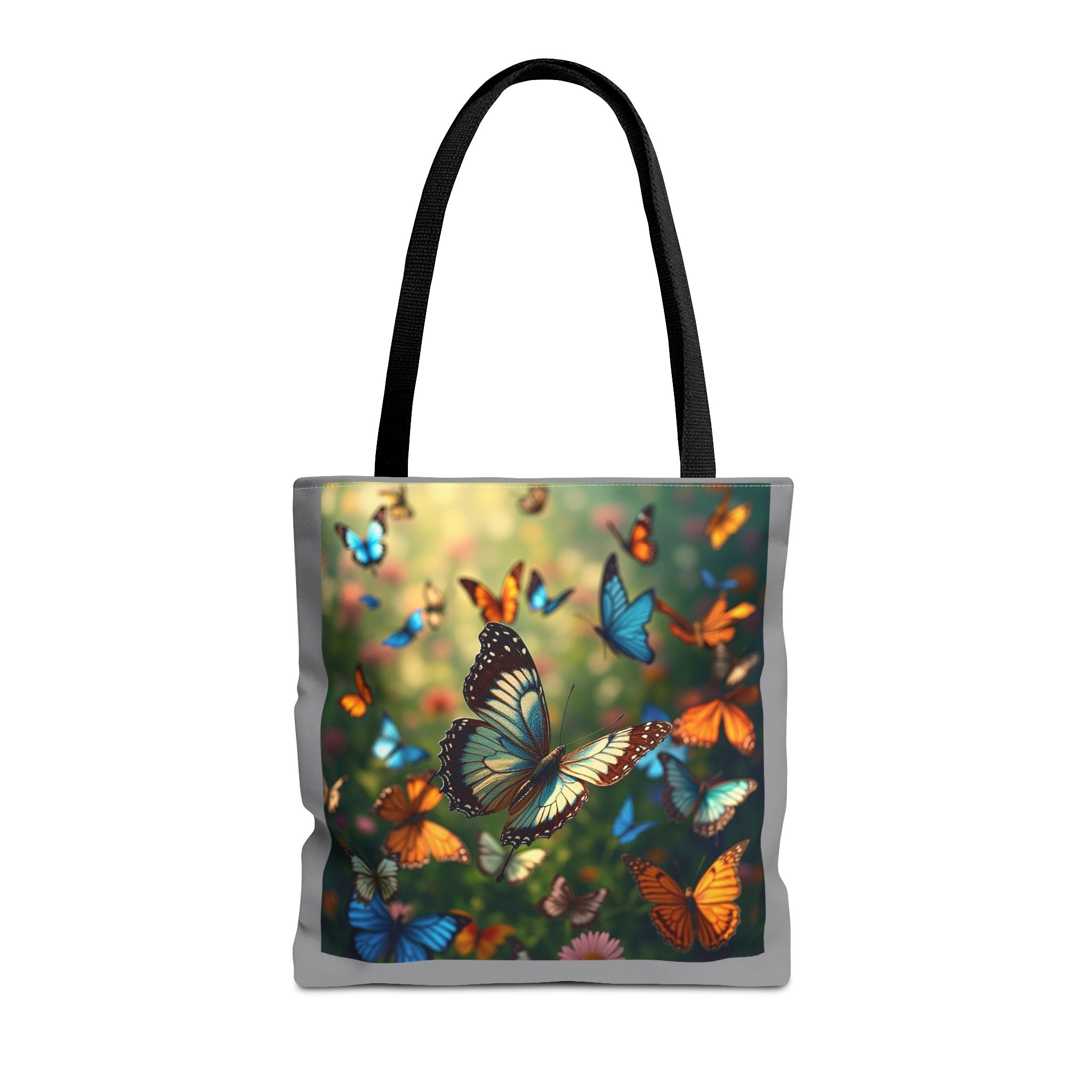 Butterfly Swam 1 Tote Bag - Floral Nature Garden Shopping Bag, Reusable Canvas Handbag, Eco-Friendly Market Tote, Gift for Her, Spring