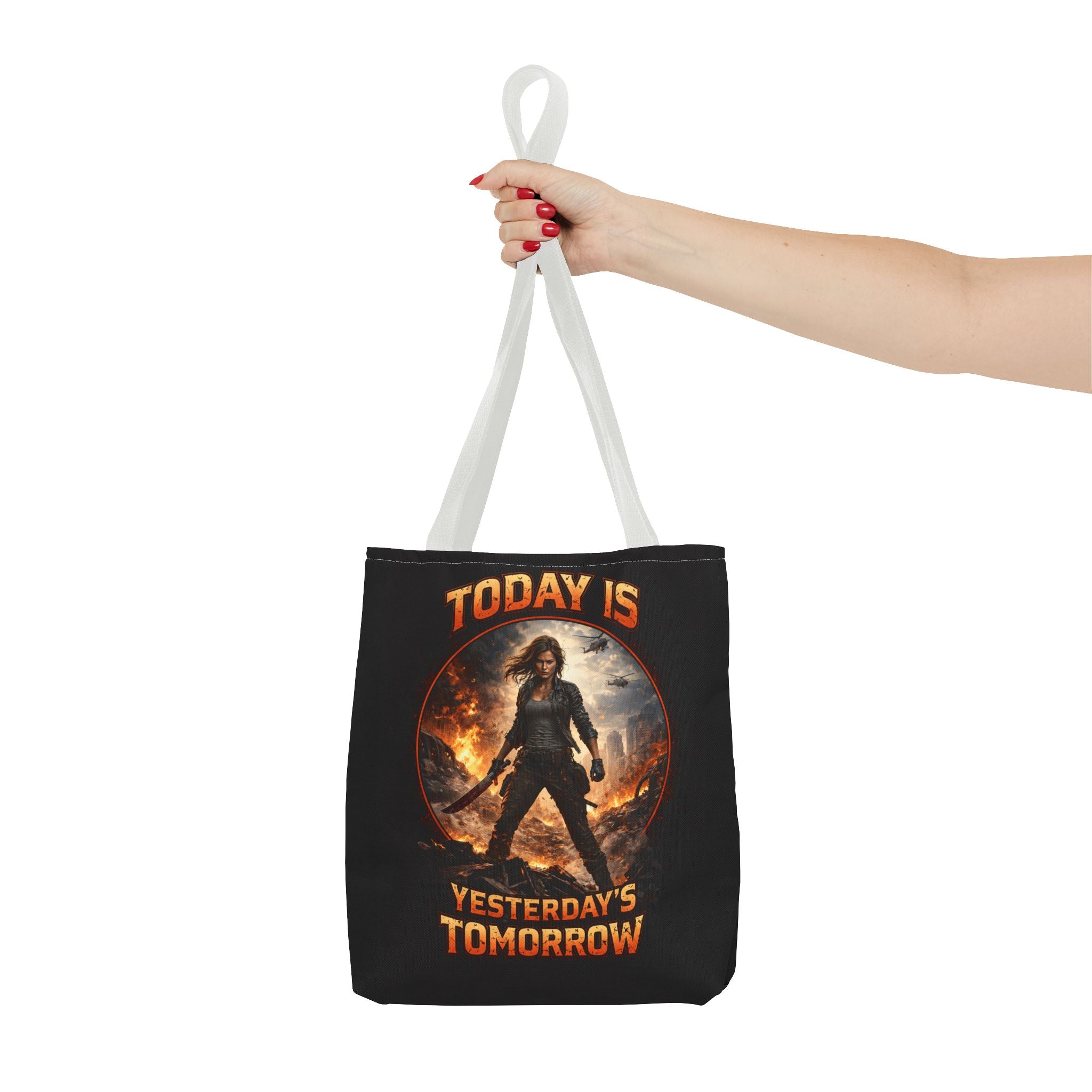 Today Is Yesterday's Tomorrow Tote Bag | Inspirational Quote Tote