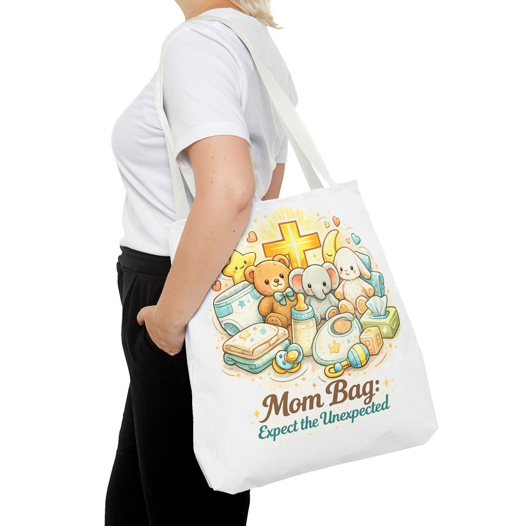 Mom Bag White Tote Bag | All-Over Print Tote