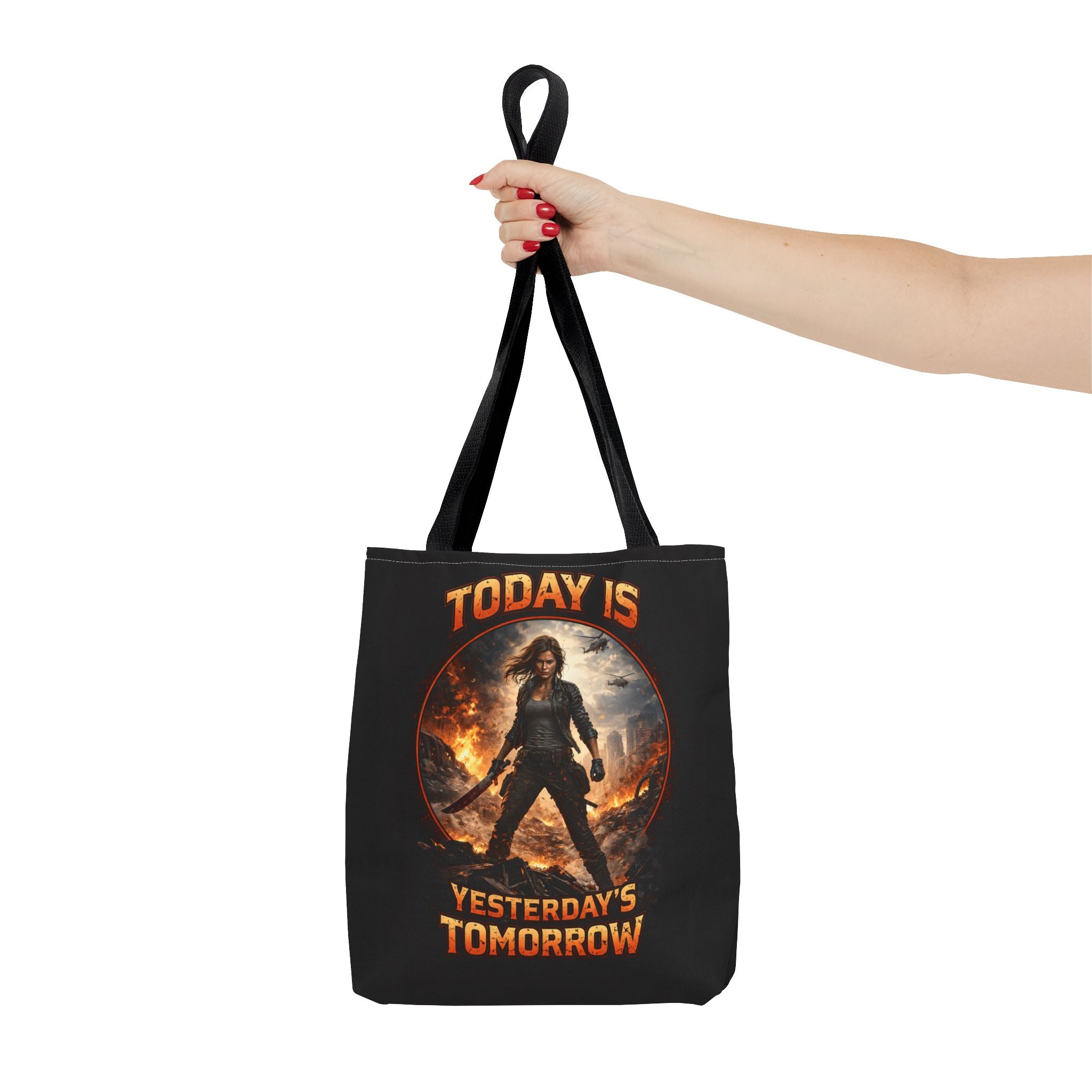 Today Is Yesterday's Tomorrow Tote Bag | Inspirational Quote Tote