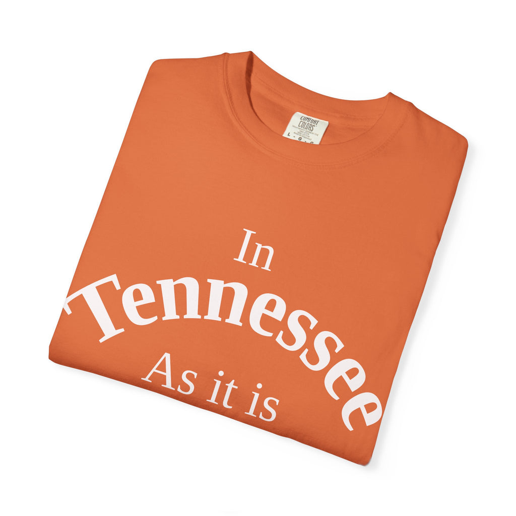 Tennessee Unisex T-Shirt, Matthew 6:10 Faith Apparel, Everyday Inspiration Tee, Home State Love Christian Clothing
