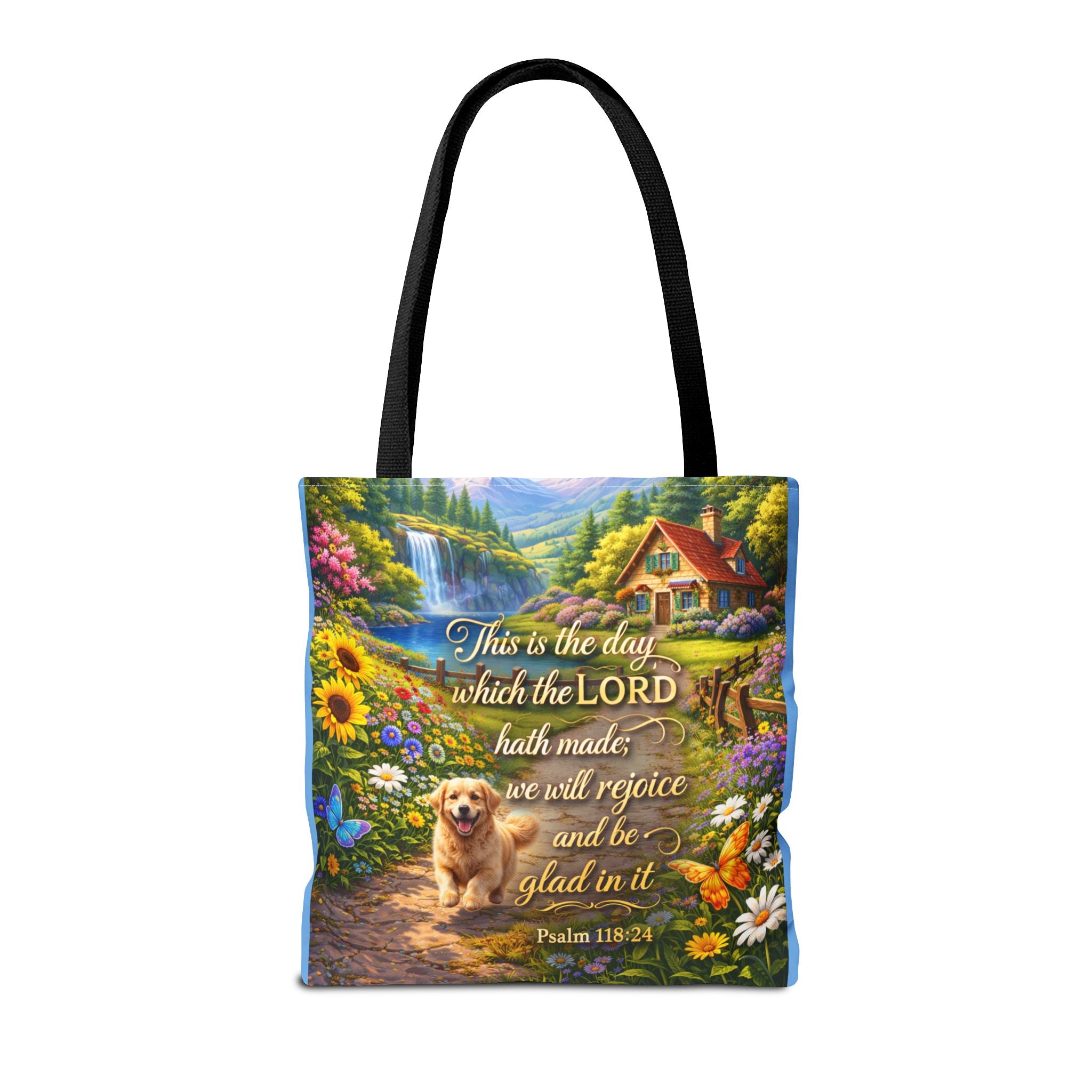 This Is The Day Which The Lord Hath Made | Christian Tote Bag | Scripture Canvas Tote