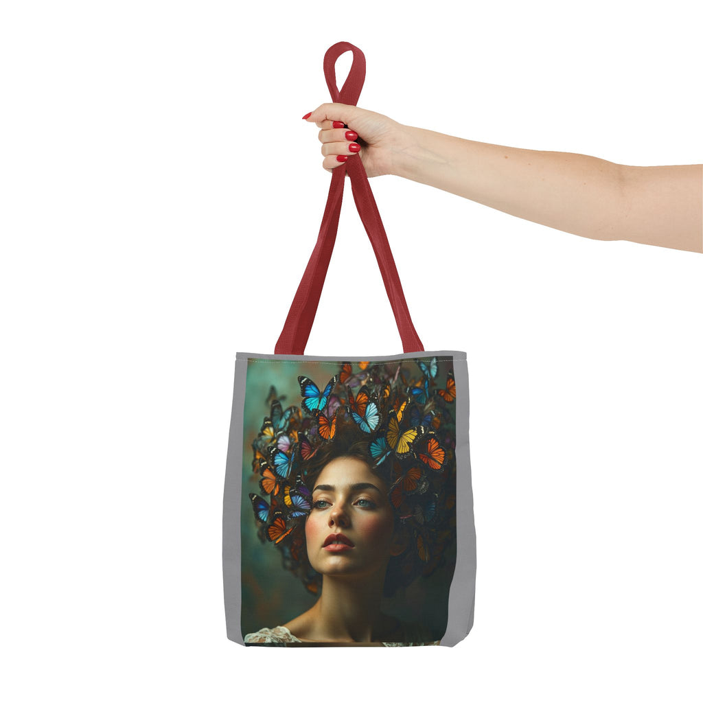 Tote Bag - Butterfly Hair, Carry-All Shoulder Bag, Reusable Shopping Tote, Gift for Animal Lovers