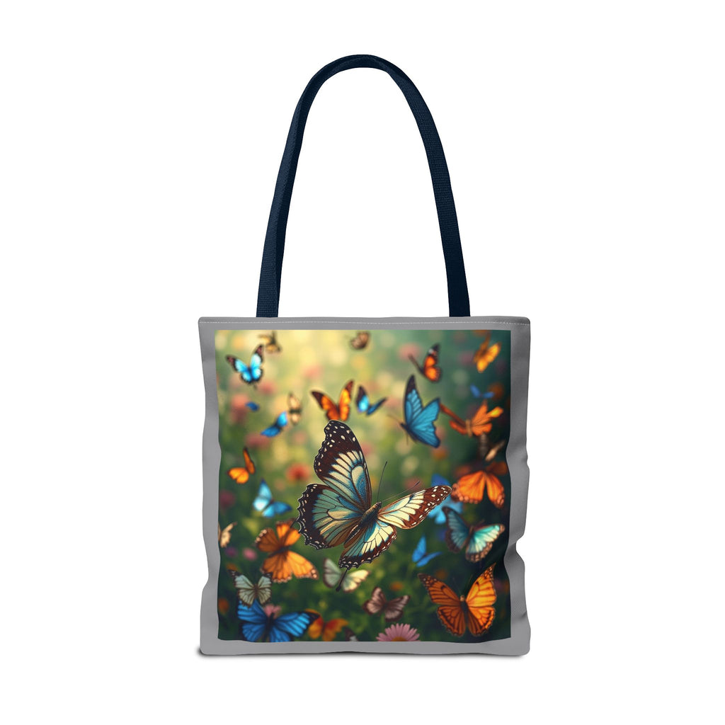 Butterfly Swam 1 Tote Bag - Floral Nature Garden Shopping Bag, Reusable Canvas Handbag, Eco-Friendly Market Tote, Gift for Her, Spring
