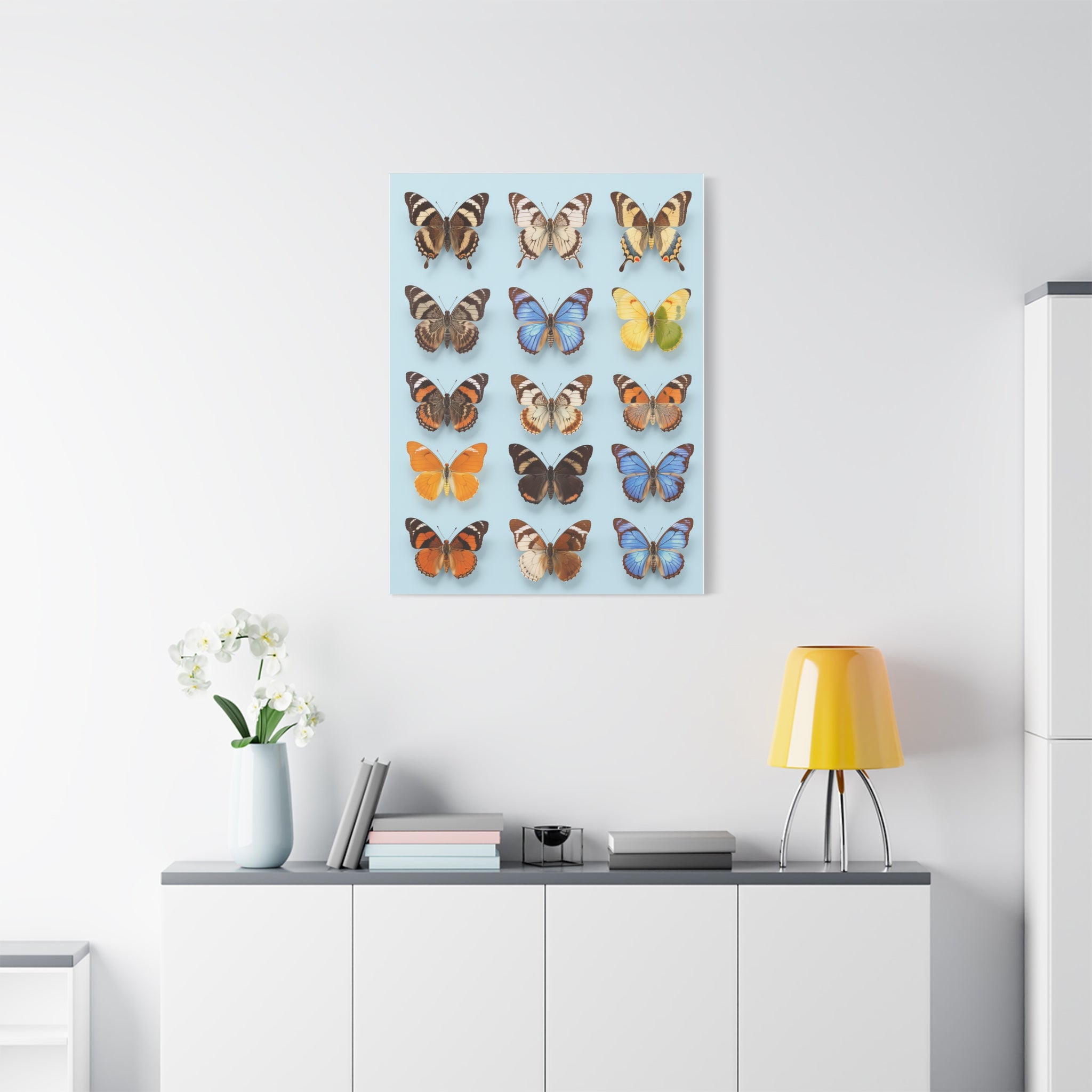 Butterflies 2 Wall Art, Butterfly Lover Gift, Matte Canvas Print, Butterfly Decor, Nature Artwork