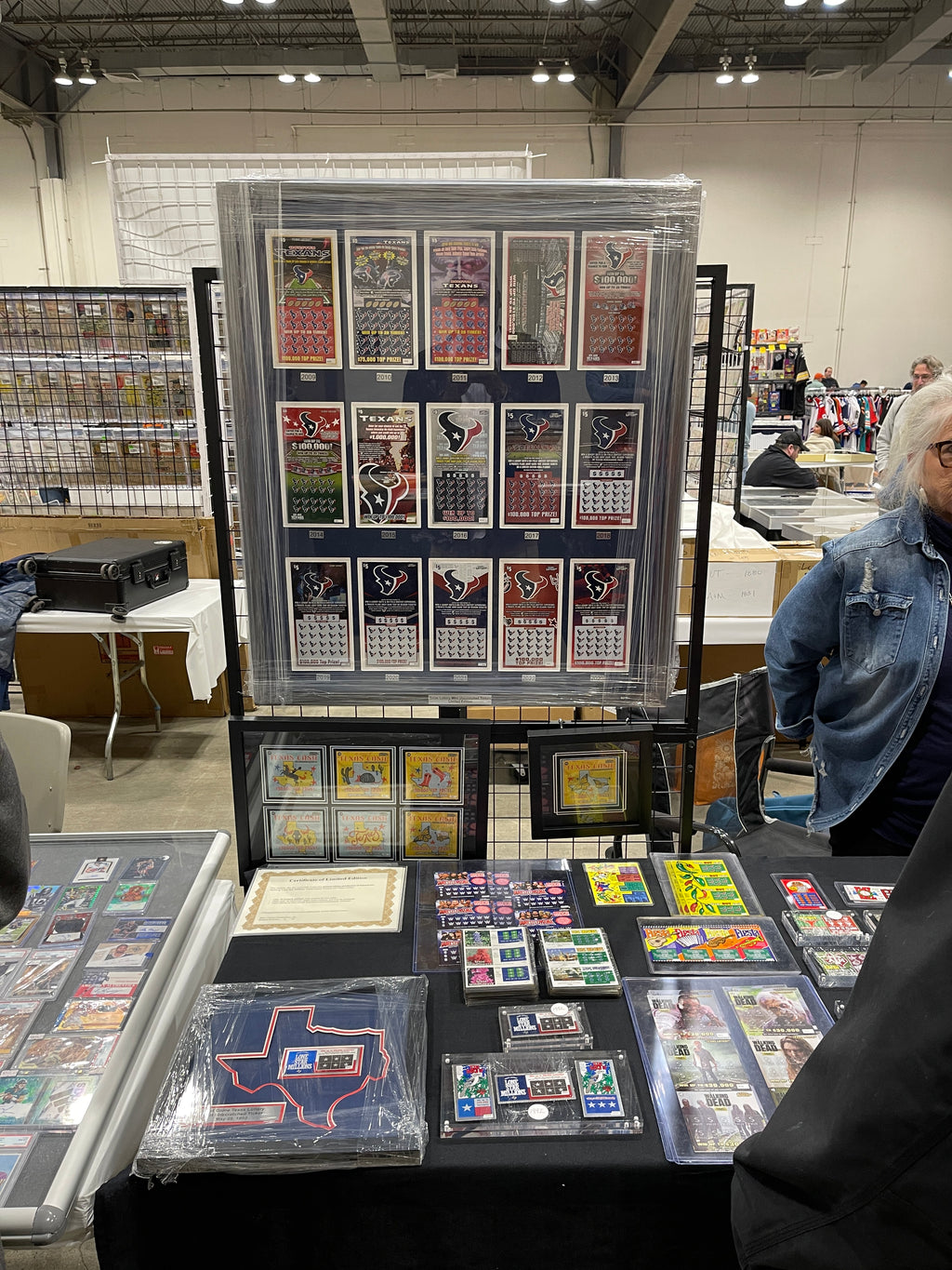 Houston Texans Framed Rare 15 Ticket Set